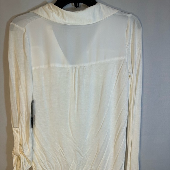 INC International Concepts Womens Size XS Roll Up Tap Long Sleeve Blouse Shirt - Picture 12 of 14